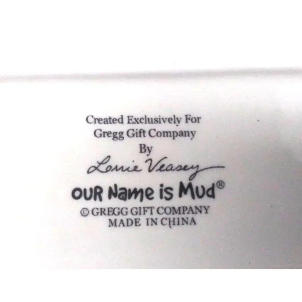 Department 56 CERAMIC WALL PLAQUE/ hanging SIGNED Motivational Our Name is Mud